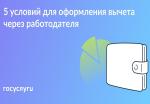 Вычеты через работодателя