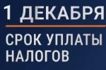 Налоги до 01.12ю2026